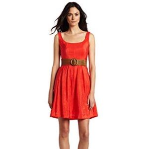 🆕 Nine West Belted Fit & Flare Dress Size 6